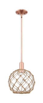 Arcadia One Light Mini Pendant in Antique Copper (405|716-1S-AC-G122-10RB)