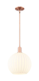 Arcadia One Light Mini Pendant in Antique Copper (405|716-1S-AC-G1217-12WV)
