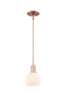 Arcadia One Light Mini Pendant in Antique Copper (405|716-1S-AC-G121-6)