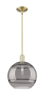 Arcadia One Light Mini Pendant in Antique Brass (405|716-1S-AB-G556-12SM)