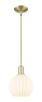 Arcadia One Light Mini Pendant in Antique Brass (405|716-1S-AB-G1217-8WV)