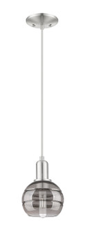 Arcadia One Light Mini Pendant in Brushed Satin Nickel (405|716-1P-SN-G556-6SM)