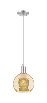 Arcadia One Light Mini Pendant in Brushed Satin Nickel (405|716-1P-SN-G128-8)