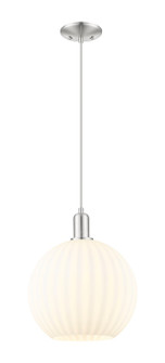 Arcadia One Light Mini Pendant in Brushed Satin Nickel (405|716-1P-SN-G1217-12WV)