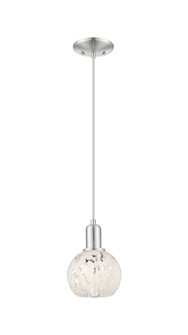 Arcadia One Light Mini Pendant in Brushed Satin Nickel (405|716-1P-SN-G1216-6WM)