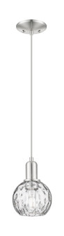 Arcadia One Light Mini Pendant in Brushed Satin Nickel (405|716-1P-SN-G1215-6)