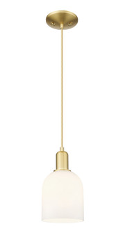 Arcadia One Light Mini Pendant in Satin Gold (405|716-1P-SG-G558-6GWH)