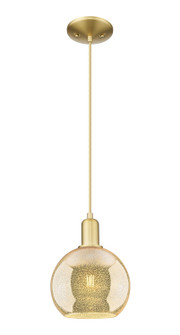 Arcadia One Light Mini Pendant in Satin Gold (405|716-1P-SG-G128-8)