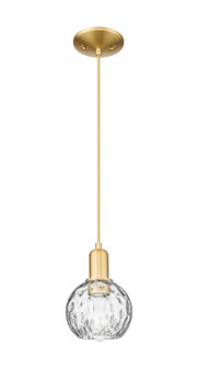 Arcadia One Light Mini Pendant in Satin Gold (405|716-1P-SG-G1215-6)