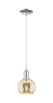 Arcadia One Light Mini Pendant in Polished Nickel (405|716-1P-PN-G128-6)