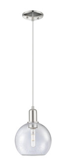 Arcadia One Light Mini Pendant in Polished Nickel (405|716-1P-PN-G124-8)