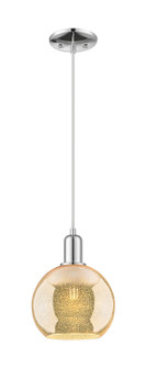 Arcadia One Light Mini Pendant in Polished Chrome (405|716-1P-PC-G128-8)
