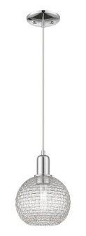 Arcadia One Light Mini Pendant in Polished Chrome (405|716-1P-PC-G122C-8CL)