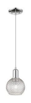 Arcadia One Light Mini Pendant in Polished Chrome (405|716-1P-PC-G122C-6CL)