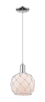 Arcadia One Light Mini Pendant in Polished Chrome (405|716-1P-PC-G121-8RW)
