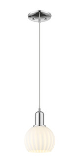 Arcadia One Light Mini Pendant in Polished Chrome (405|716-1P-PC-G1217-6WV)