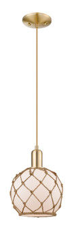 Arcadia One Light Mini Pendant in Champagne Bronze (405|716-1P-CB-G121-8RB)