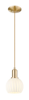 Arcadia One Light Mini Pendant in Champagne Bronze (405|716-1P-CB-G1217-6WV)
