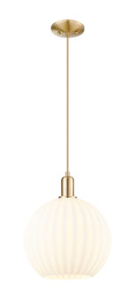 Arcadia One Light Mini Pendant in Champagne Bronze (405|716-1P-CB-G1217-12WV)