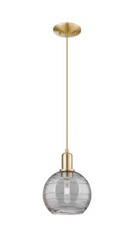 Arcadia One Light Mini Pendant in Champagne Bronze (405|716-1P-CB-G1213-8SM)