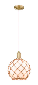 Arcadia One Light Mini Pendant in Champagne Bronze (405|716-1P-CB-G121-10RB)