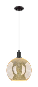 Arcadia One Light Mini Pendant in Matte Black (405|716-1P-BK-G128-12)