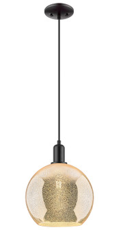 Arcadia One Light Mini Pendant in Matte Black (405|716-1P-BK-G128-10)
