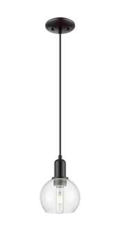 Arcadia One Light Mini Pendant in Matte Black (405|716-1P-BK-G122-6)