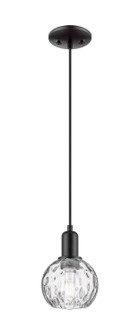 Arcadia One Light Mini Pendant in Matte Black (405|716-1P-BK-G1215-6)