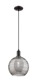 Arcadia One Light Mini Pendant in Matte Black (405|716-1P-BK-G1213-10CL)