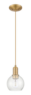 Arcadia One Light Mini Pendant in Brushed Brass (405|716-1P-BB-G124-6)
