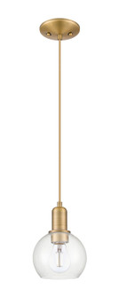 Arcadia One Light Mini Pendant in Brushed Brass (405|716-1P-BB-G122-6)