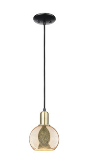 Arcadia One Light Mini Pendant in Black Antique Brass (405|716-1P-BAB-G128-6)