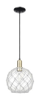 Arcadia One Light Mini Pendant in Black Antique Brass (405|716-1P-BAB-G122-10RW)