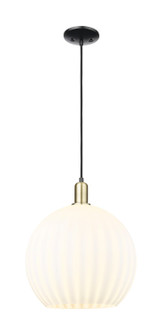 Arcadia One Light Mini Pendant in Black Antique Brass (405|716-1P-BAB-G1217-14WV)