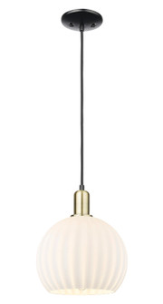 Arcadia One Light Mini Pendant in Black Antique Brass (405|716-1P-BAB-G1217-10WV)