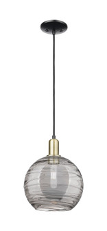 Arcadia One Light Mini Pendant in Black Antique Brass (405|716-1P-BAB-G1213-10CL)