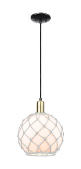 Arcadia One Light Mini Pendant in Black Antique Brass (405|716-1P-BAB-G121-10RW)