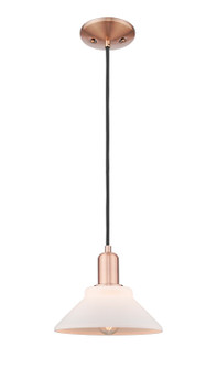 Arcadia One Light Mini Pendant in Antique Copper (405|716-1P-AC-G131)