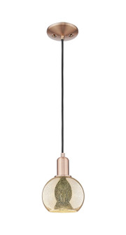 Arcadia One Light Mini Pendant in Antique Copper (405|716-1P-AC-G128-6)