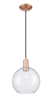 Arcadia One Light Mini Pendant in Antique Copper (405|716-1P-AC-G124-10)