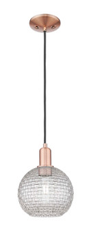 Arcadia One Light Mini Pendant in Antique Copper (405|716-1P-AC-G122C-8CL)