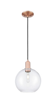 Arcadia One Light Mini Pendant in Antique Copper (405|716-1P-AC-G122-10)