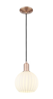 Arcadia One Light Mini Pendant in Antique Copper (405|716-1P-AC-G1217-8WV)