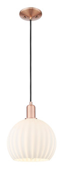 Arcadia One Light Mini Pendant in Antique Copper (405|716-1P-AC-G1217-10WV)