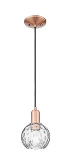 Arcadia One Light Mini Pendant in Antique Copper (405|716-1P-AC-G1215-6)