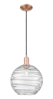 Arcadia One Light Mini Pendant in Antique Copper (405|716-1P-AC-G1213-12CL)