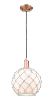 Arcadia One Light Mini Pendant in Antique Copper (405|716-1P-AC-G121-10RW)
