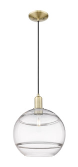 Arcadia One Light Mini Pendant in Antique Brass (405|716-1P-AB-G556-12CL)