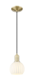 Arcadia One Light Mini Pendant in Antique Brass (405|716-1P-AB-G1217-6WV)